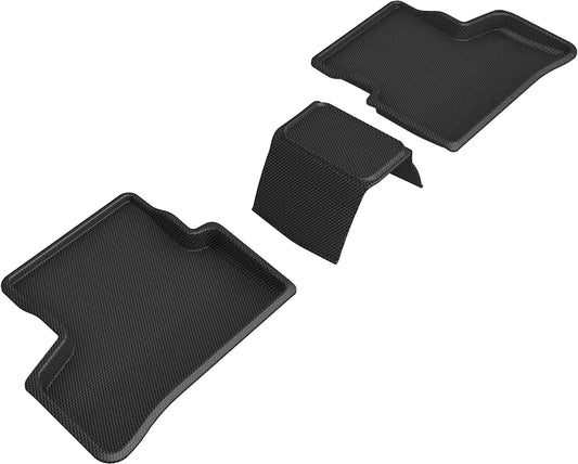 All-Weather Custom-Fit Floor Mats for Mercedes-Benz Gla-Class 2021-2025 with Non-Slip Backing - Black - 2nd Row