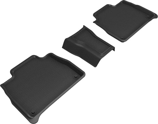 All-Weather Custom-Fit Floor Mats for Mercedes-Benz Gle-Class 2020-2025 with Non-Slip Backing - Black - 2nd Row