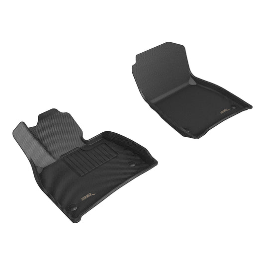 All-Weather Custom-Fit Floor Mats for Mercedes-Benz Eqe Suv / Eqs Suv 2023-2025 with Non-Slip Backing - Black - 1st Row