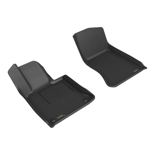 All-Weather Custom-Fit Floor Mats for Mercedes-Benz Glc Coupe 2023-2025 with Non-Slip Backing - Black - 1st Row