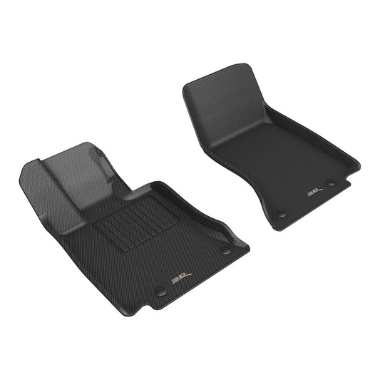 All-Weather Custom-Fit Floor Mats for Mercedes-Benz E-Class Sedan (W214) / All-Terrain (X214) 2024-2025 with Non-Slip Backing - Black - 1st Row