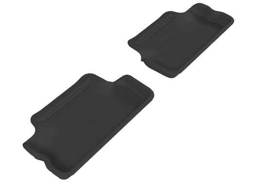 All-Weather Custom-Fit Floor Mats for Mini Cooper/Cooper-S 2007-2013 with Non-Slip Backing - Black - 2nd Row