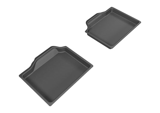 All-Weather Custom-Fit Floor Mats for Mini Countryman 2014-2016 with Non-Slip Backing - Black - 2nd Row