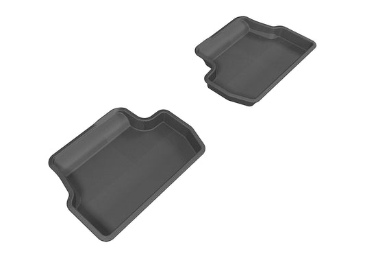 All-Weather Custom-Fit Floor Mats for Mini Cooper 2014-2024 with Non-Slip Backing - Black - 2nd Row