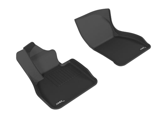 All-Weather Custom-Fit Floor Mats for Mini Clubman 2016-2024 with Non-Slip Backing - Black - 1st Row