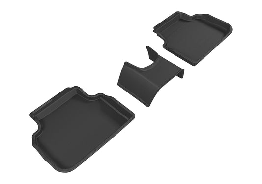 All-Weather Custom-Fit Floor Mats for Mini Clubman 2016-2024 with Non-Slip Backing - Black - 2nd Row