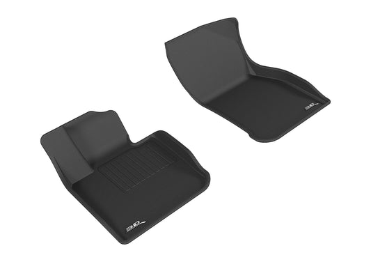 All-Weather Custom-Fit Floor Mats for Mini Hardtop 4-Door 2014-2024 with Non-Slip Backing - Black - 1st Row