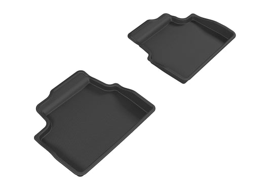 All-Weather Custom-Fit Floor Mats for Mini Hardtop 4-Door 2014-2024 with Non-Slip Backing - Black - 2nd Row