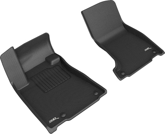 All-Weather Custom-Fit Floor Mats For Maserati Levante Suv 2019-2025 With Non-Slip Backing - Black - 1St Row