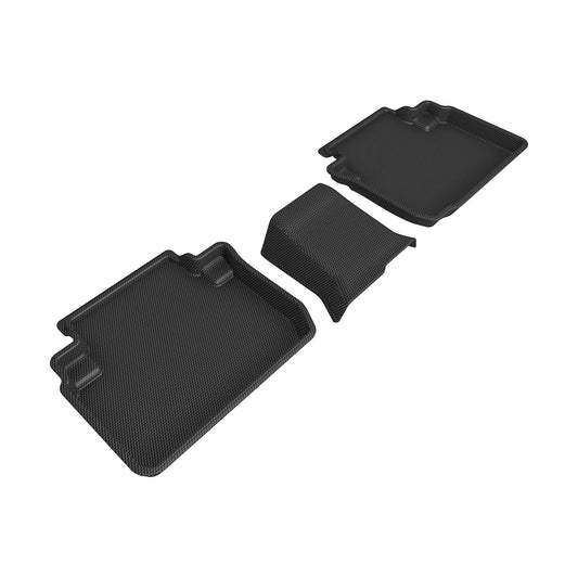 All-Weather Custom-Fit Floor Mats For Mitsubishi Eclipse Cross 2018-2025 With Non-Slip Backing - Black - 2Nd Row