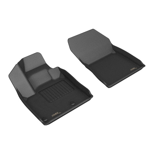 All-Weather Custom-Fit Floor Mats For Mitsubishi Outlander 2022-2025 With Non-Slip Backing - Black - 2Nd Row