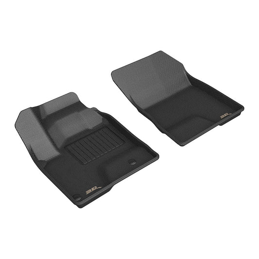 All-Weather Custom-Fit Floor Mats for Mitsubishi Outlander Phev 2022-2025 with Non-Slip Backing - Black - 1st Row