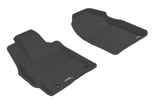 All-Weather Custom-Fit Floor Mats for Mazda Cx-7 2007-2012 with Non-Slip Backing - Black - 1st Row