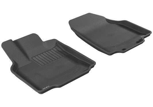 All-Weather Custom-Fit Floor Mats for Mazda Cx-9 2007-2015 with Non-Slip Backing - Black - 1st Row