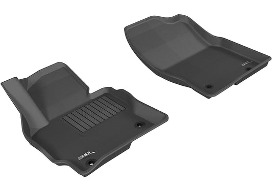 All-Weather Custom-Fit Floor Mats for Mazda Cx-5 2013-2016 with Non-Slip Backing - Black - 1st Row