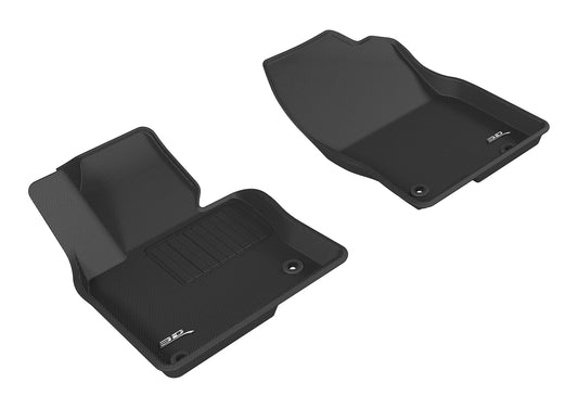 All-Weather Custom-Fit Floor Mats for Mazda Cx-5 2017-2025 with Non-Slip Backing - Black - 1st Row