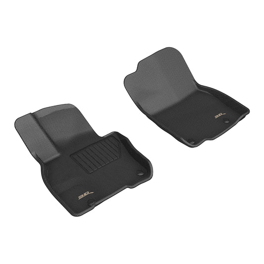 All-Weather Custom-Fit Floor Mats for Mazda Cx-90 2024-2025 with Non-Slip Backing - Black - 1st Row