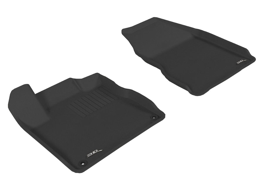 All-Weather Custom-Fit Floor Mats for Nissan Murano 2009-2014 with Non-Slip Backing - Black - 1st Row