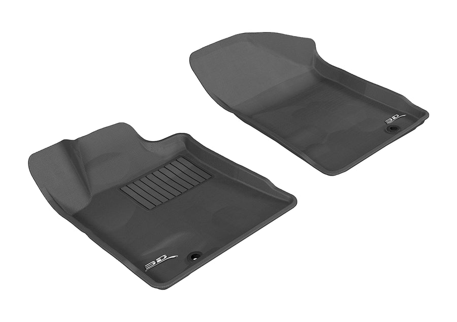 All-Weather Custom-Fit Floor Mats for Nissan Maxima 2009-2014 with Non-Slip Backing - Black - 1st Row