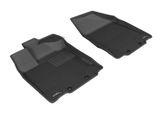 All-Weather Custom-Fit Floor Mats for Nissan / Infiniti Pathfinder/ Qx60/ Jx 2013-2020 with Non-Slip Backing - Black - 1st Row