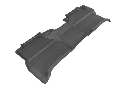 All-Weather Custom-Fit Floor Mats for Nissan Frontier Crew Cab 2005-2019 with Non-Slip Backing - Black - 2nd Row