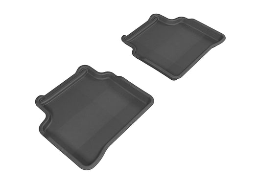 All-Weather Custom-Fit Floor Mats for Nissan Altima Sedan 2007-2012 with Non-Slip Backing - Black - 2nd Row