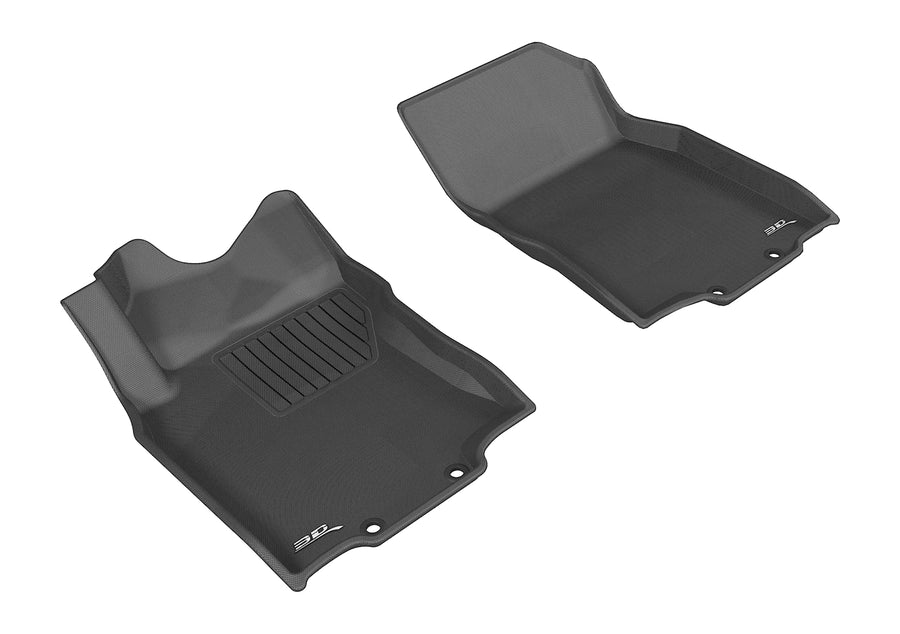 All-Weather Custom-Fit Floor Mats for Nissan Rogue/ Rogue Sport 2014-2022 with Non-Slip Backing - Black - 1st Row