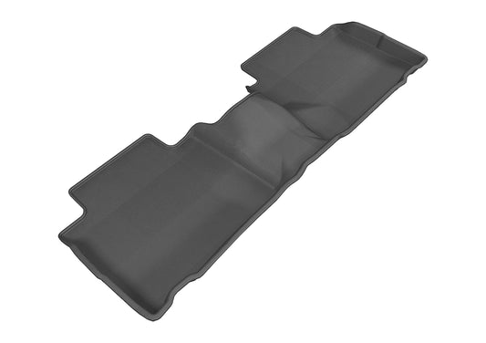 All-Weather Custom-Fit Floor Mats for Nissan Rogue 2014-2020 with Non-Slip Backing - Black - 2nd Row