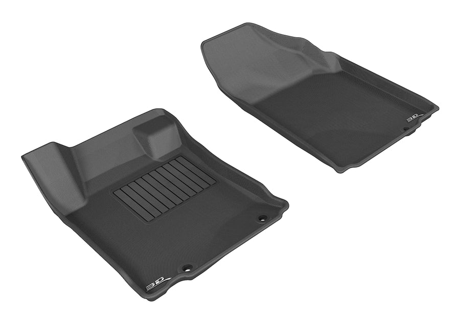 All-Weather Custom-Fit Floor Mats for Nissan Altima Sedan 2013-2015 with Non-Slip Backing - Black - 1st Row
