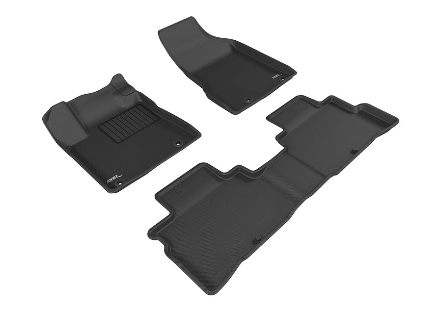 All-Weather Custom-Fit Floor Mats for Nissan Murano 2015-2018 with Non-Slip Backing - Black - 1st Row 2nd Row