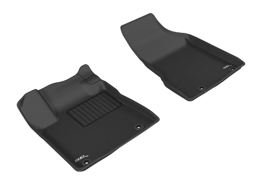 All-Weather Custom-Fit Floor Mats for Nissan Murano 2015-2024 with Non-Slip Backing - Black - 1st Row