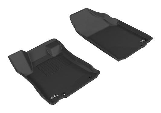 All-Weather Custom-Fit Floor Mats for Nissan Altima Sedan 2016-2018 with Non-Slip Backing - Black - 1st Row