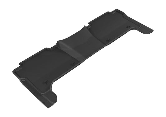 All-Weather Custom-Fit Floor Mats for Nissan Armada 2017-2018 with Non-Slip Backing - Black - 2nd Row