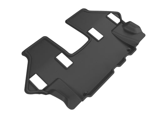 All-Weather Custom-Fit Floor Mats for Nissan Armada 2017-2024 with Non-Slip Backing - Black - 3rd Row