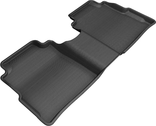 All-Weather Custom-Fit Floor Mats for Nissan Kicks 2018-2024 with Non-Slip Backing - Black - 2nd Row