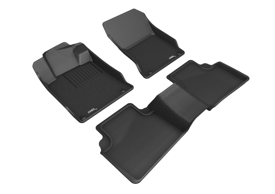 All-Weather Custom-Fit Floor Mats for Nissan Altima 2019-2025 with Non-Slip Backing - Black - 1st Row 2nd Row