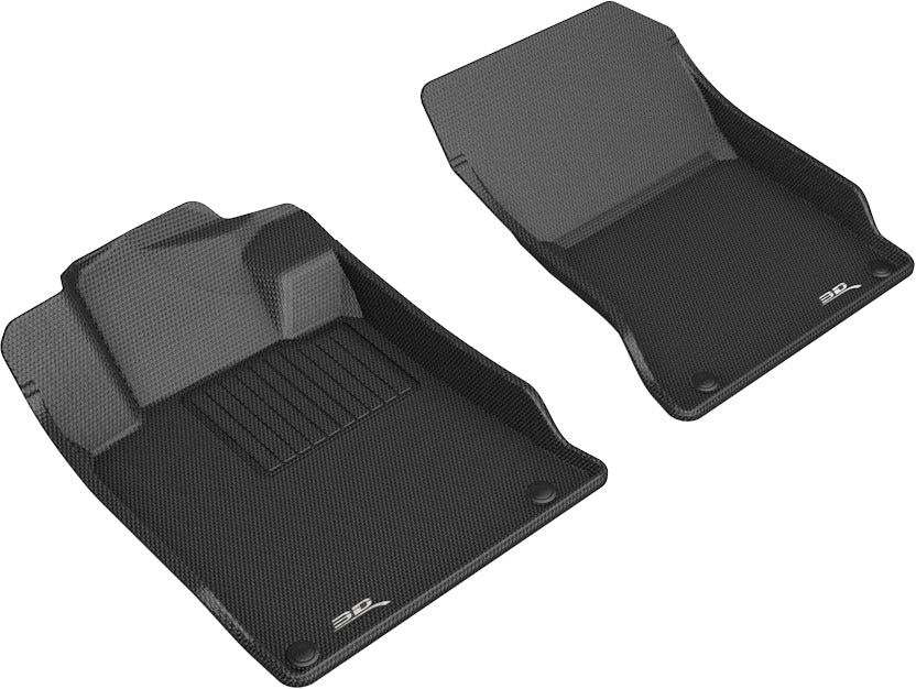 All-Weather Custom-Fit Floor Mats for Nissan Altima 2019-2025 with Non-Slip Backing - Black - 1st Row