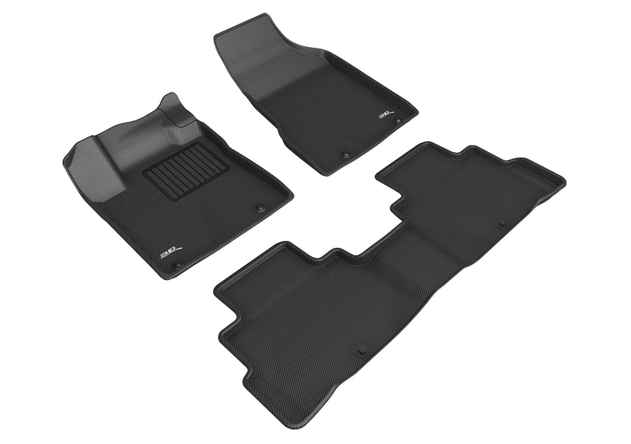 All-Weather Custom-Fit Floor Mats for Nissan Murano 2019-2024 with Non-Slip Backing - Black - 1st Row 2nd Row