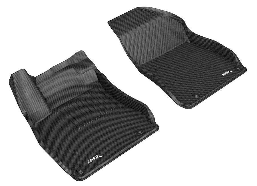 All-Weather Custom-Fit Floor Mats for Nissan Sentra 2020-2021 with Non-Slip Backing - Black - 1st Row