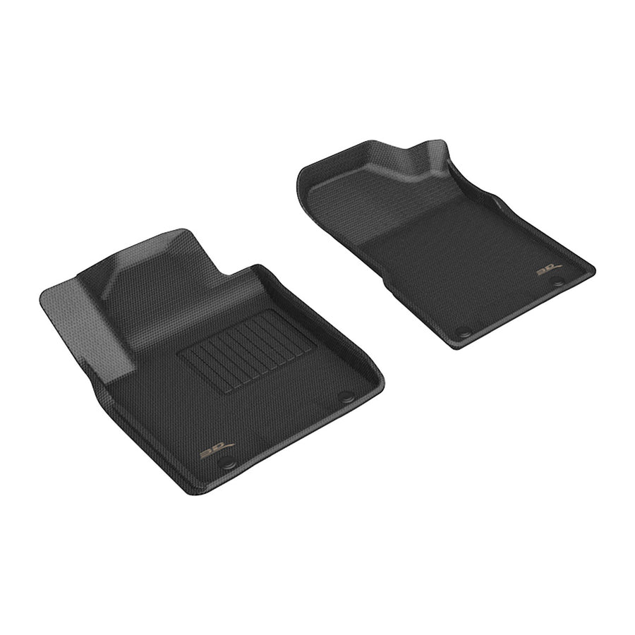 All-Weather Custom-Fit Floor Mats for Nissan Armada 2019-2024 with Non-Slip Backing - Black - 1st Row