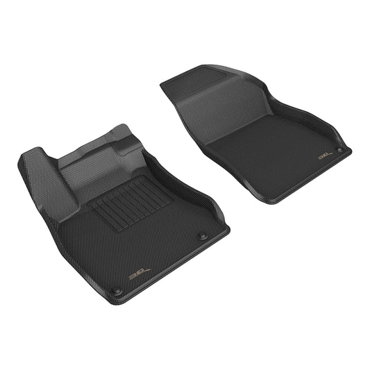 All-Weather Custom-Fit Floor Mats for Nissan Sentra 2022-2025 with Non-Slip Backing - Black - 2nd Row