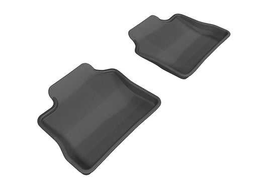 All-Weather Custom-Fit Floor Mats for Porsche Panamera 2010-2016 with Non-Slip Backing - Black - 2nd Row