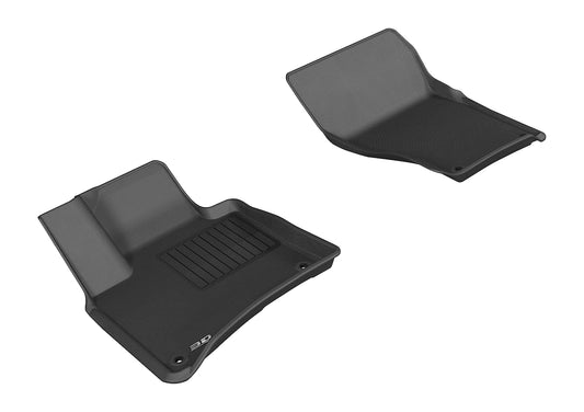 All-Weather Custom-Fit Floor Mats for Porsche/ Volkswagen Cayenne/ Touareg 2011-2018 with Non-Slip Backing - Black - 1st Row