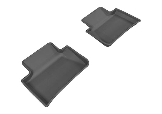All-Weather Custom-Fit Floor Mats For Porsche Macan (95B) 2015-2026 With Non-Slip Backing - Black - 2Nd Row