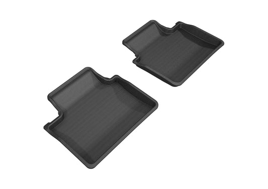 All-Weather Custom-Fit Floor Mats for Porsche Panamera/ Panamera E-Hybrid 2017-2025 with Non-Slip Backing - Black - 2nd Row