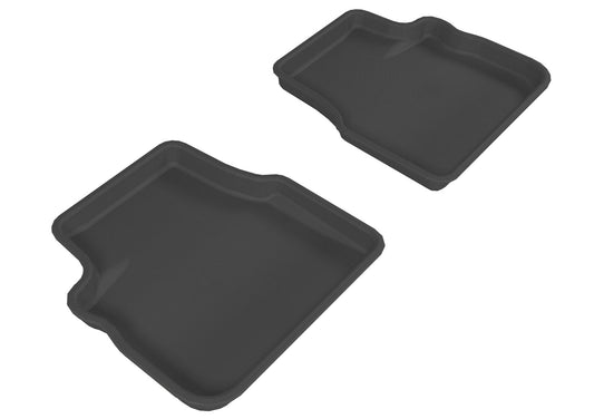 All-Weather Custom-Fit Floor Mats for Subaru Forester 2009-2014 with Non-Slip Backing - Black - 2nd Row
