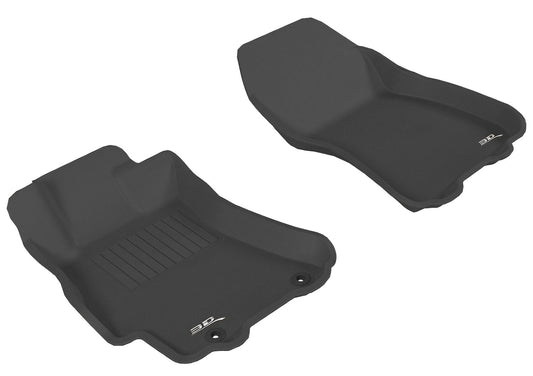 All-Weather Custom-Fit Floor Mats for Subaru Legacy/Outback 2010-2014 with Non-Slip Backing - Black - 1st Row