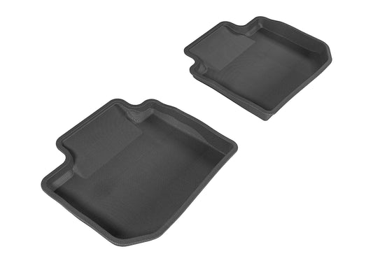 All-Weather Custom-Fit Floor Mats for Subaru Impreza/ Xv Crosstrek/ Wrx/Sti 2012-2021 with Non-Slip Backing - Black - 2nd Row