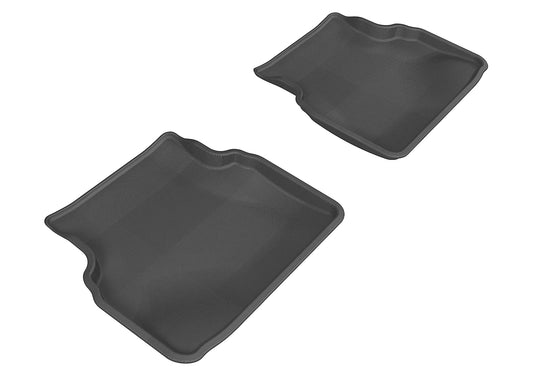 All-Weather Custom-Fit Floor Mats for Subaru Impreza Sedan 2002-2007 with Non-Slip Backing - Black - 2nd Row