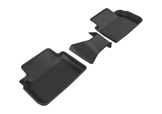 All-Weather Custom-Fit Floor Mats for Subaru Impreza / Crosstrek 2017-2023 with Non-Slip Backing - Black - 2nd Row